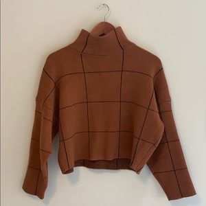 Cropped Block Sweater